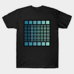 “Dimensional Worlds” - V.3 Blue/Green - (Geometric Art) (Dimensions) - Doc Labs T-Shirt